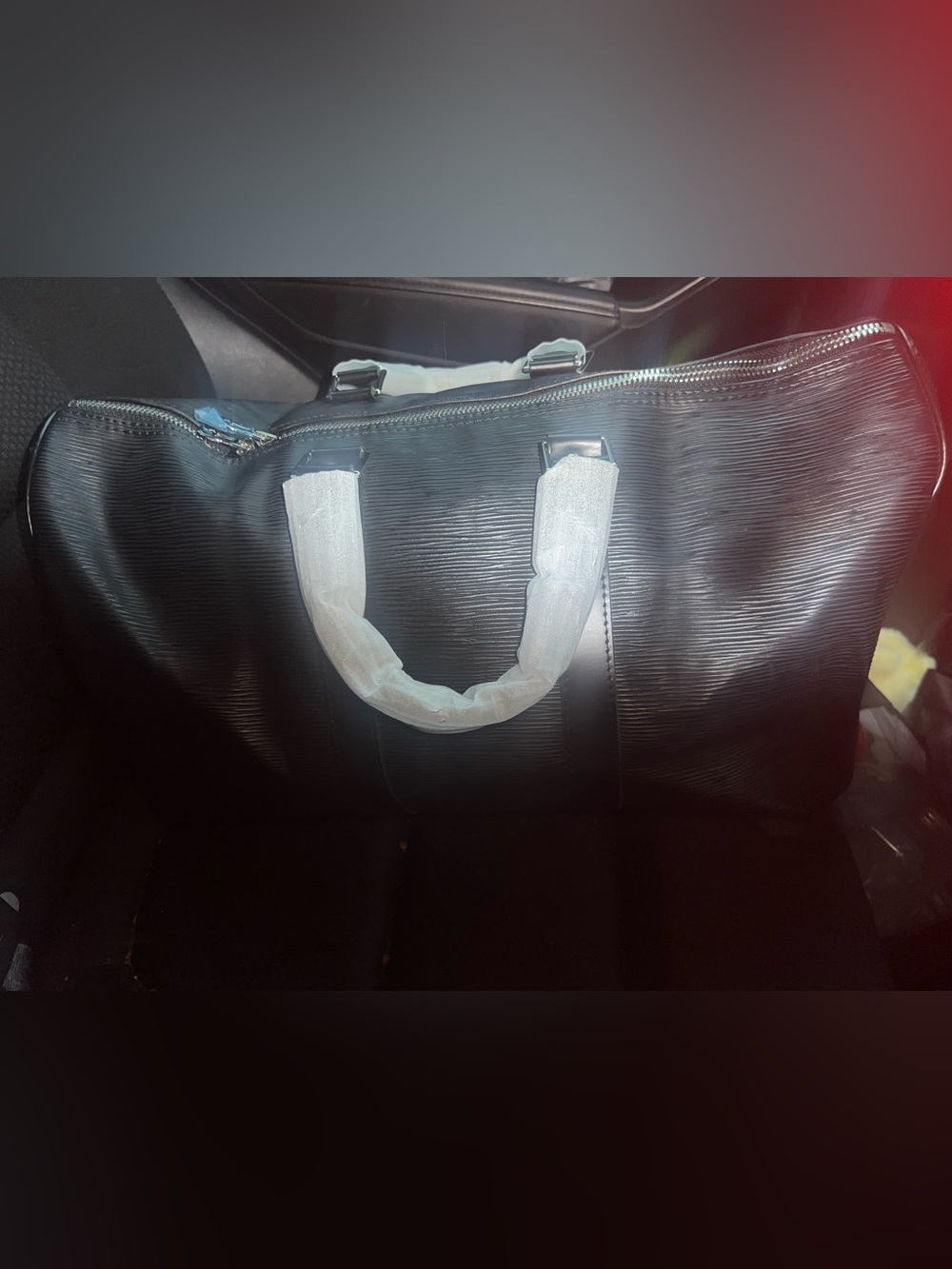 Louis Vuitton Black Men's Epi Leather Duffel Bag - Picture 3 of 12